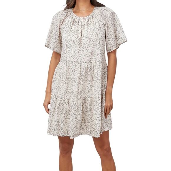 Rails Size XL Cotton Mini Clarissa Dress Watercolor Cheetah - Picture 1 of 16